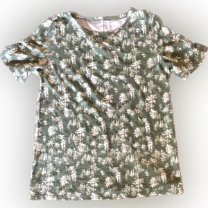 Banana Republic | women’s Malibu tee green and white floral